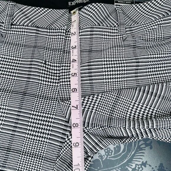 Express Columnist Barely Boot Houndstooth Dress Pants Size 4 - Picture 7 of 9